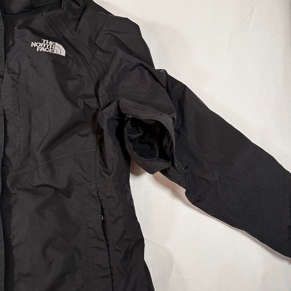 The North Face HyVent Black Waterproof Hooded Rain Jacket Womens XL - Picture 5 of 12